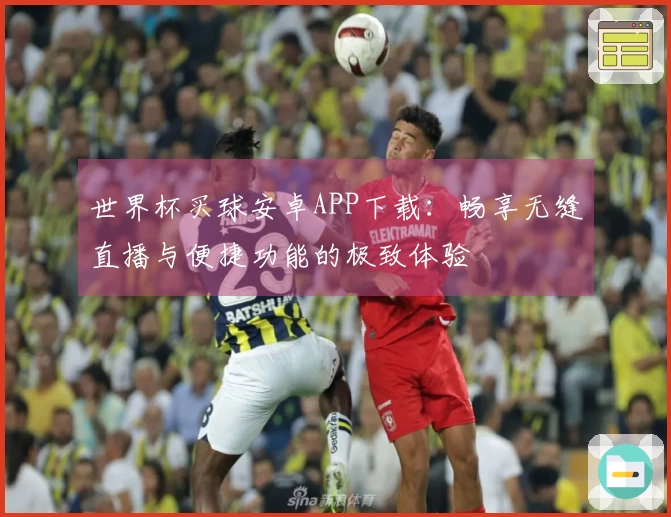 世界杯买球安卓APP下载：畅享无缝直播与便捷功能的极致体验
